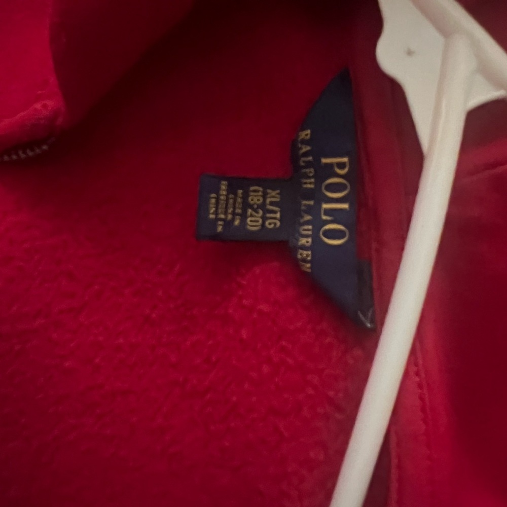 Red jump suit